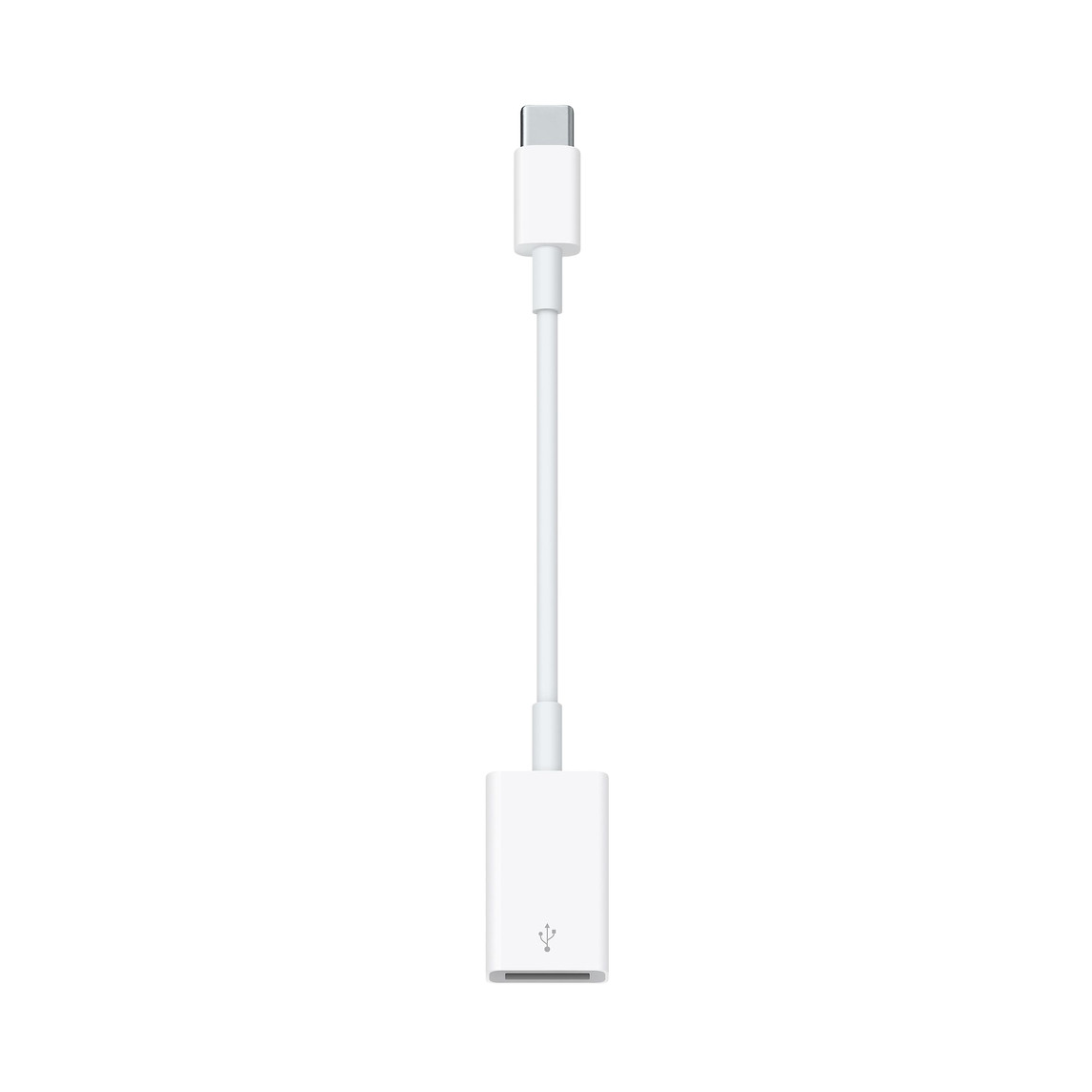 Mit dem USB‑C auf USB Adapter kannst du iOS Geräte und gängige USB Zubehörgeräte mit einem USB‑C oder Thunderbolt 3 (USB‑C) fähigen Mac verbinden.