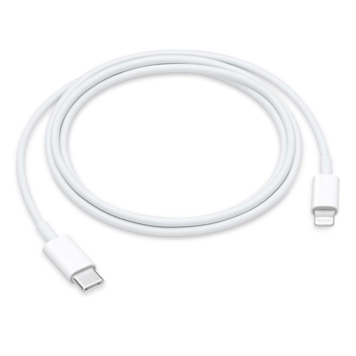 Cable USB-C a Lightning de 1 metro que conecta un dispositivo con conector Lightning a un Mac con USB-C o Thunderbolt 3 (USB-C) para sincronizar y cargar tu dispositivo.