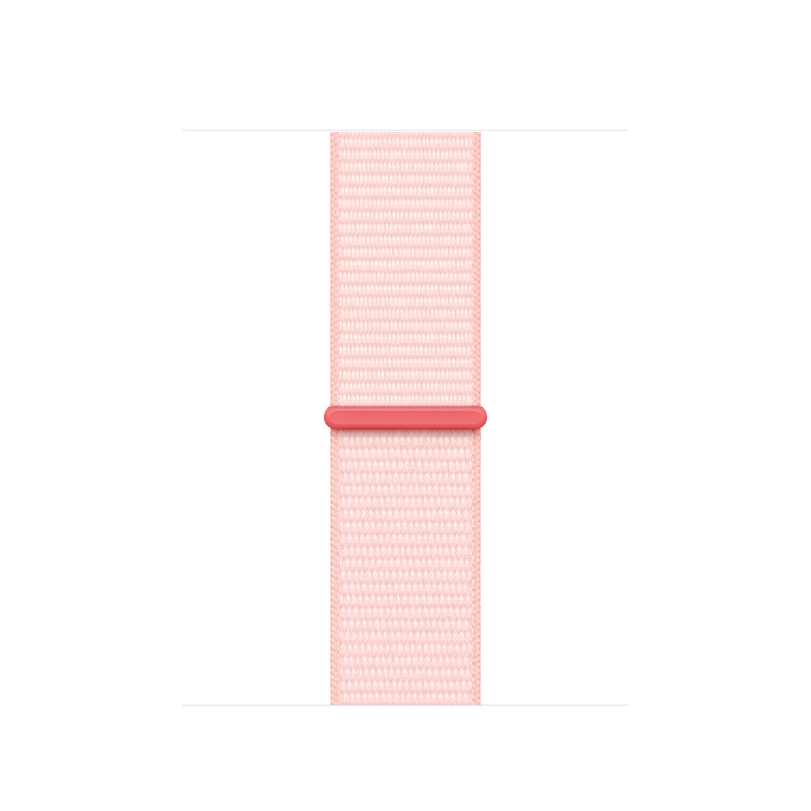 Sport Loop Armband Hellrosa, hellrosanes gewebtes Nylon mit Klettverschluss