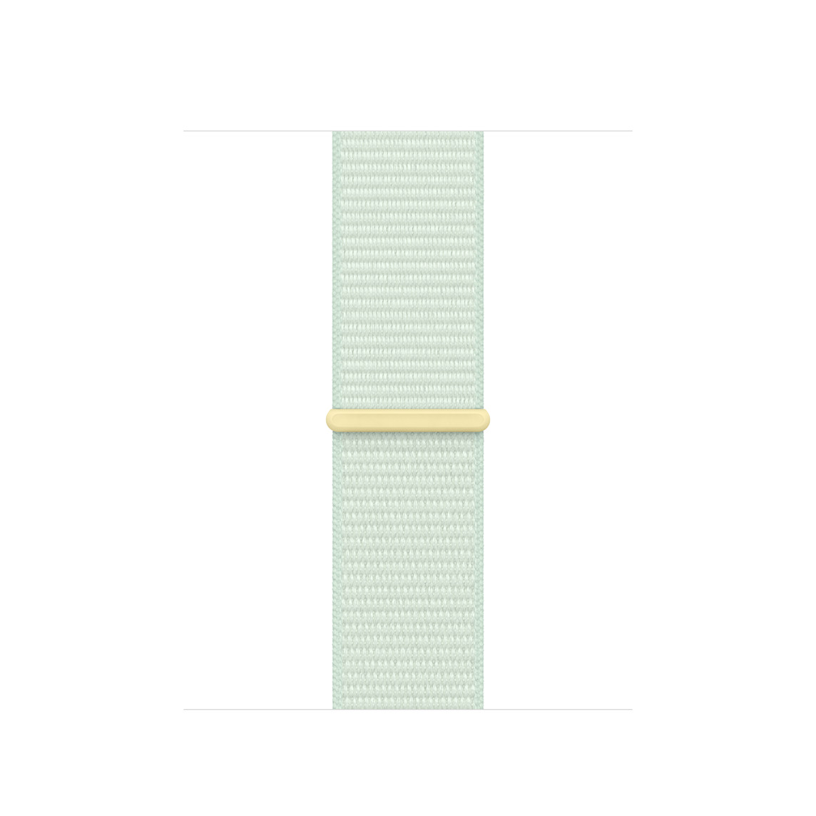 Angled view of Soft Mint Sport Loop, soft, breathable and lightweight, featuring a hook-and-loop fastener and double-layer nylon weave