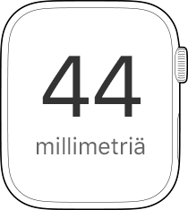 44 millimetriä