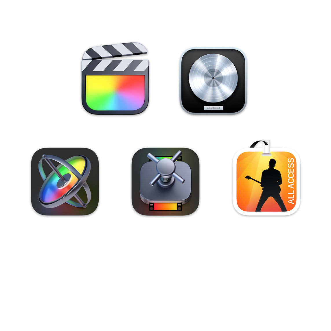 O pacote profissional inclui os melhores apps do setor, como Final Cut Pro, Logic Pro, Motion, Compressor e MainStage.