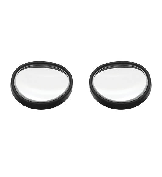 Une paire de ZEISS Inserts Optiques, lentilles rondes, montures noires