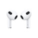 Visão frontal dos AirPods (3ª geração).