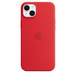 Capa de silicone em um iPhone 14 Plus estelar.