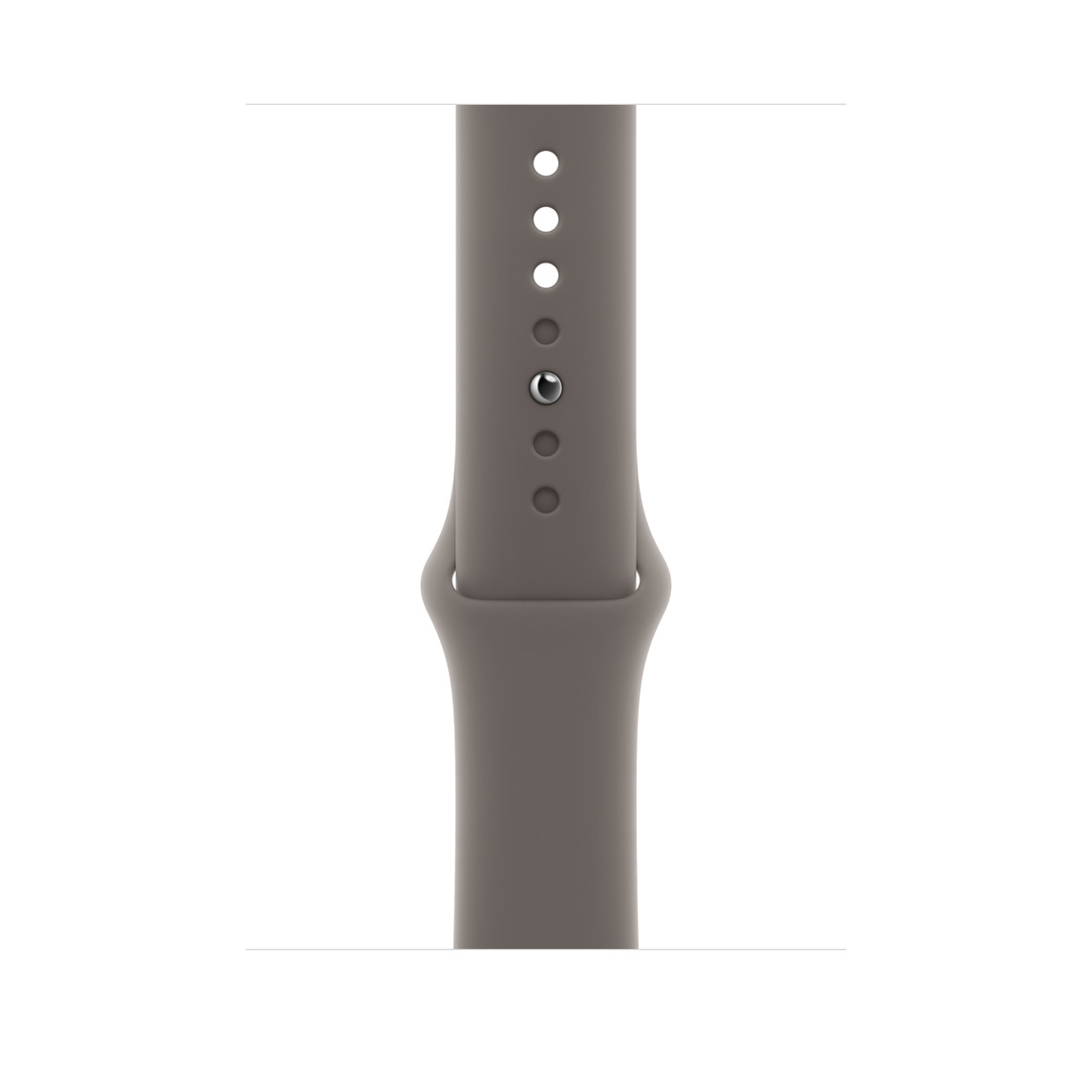 Clay (brown) Sport Band, smooth fluoroelastomer with pin-and-tuck closure