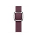 Mulberry (burgundy) Modern Buckle strap, with magnetic stainless steel buckle