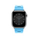 Bleu Céleste (blue) Single Tour strap, showing Apple Watch face.