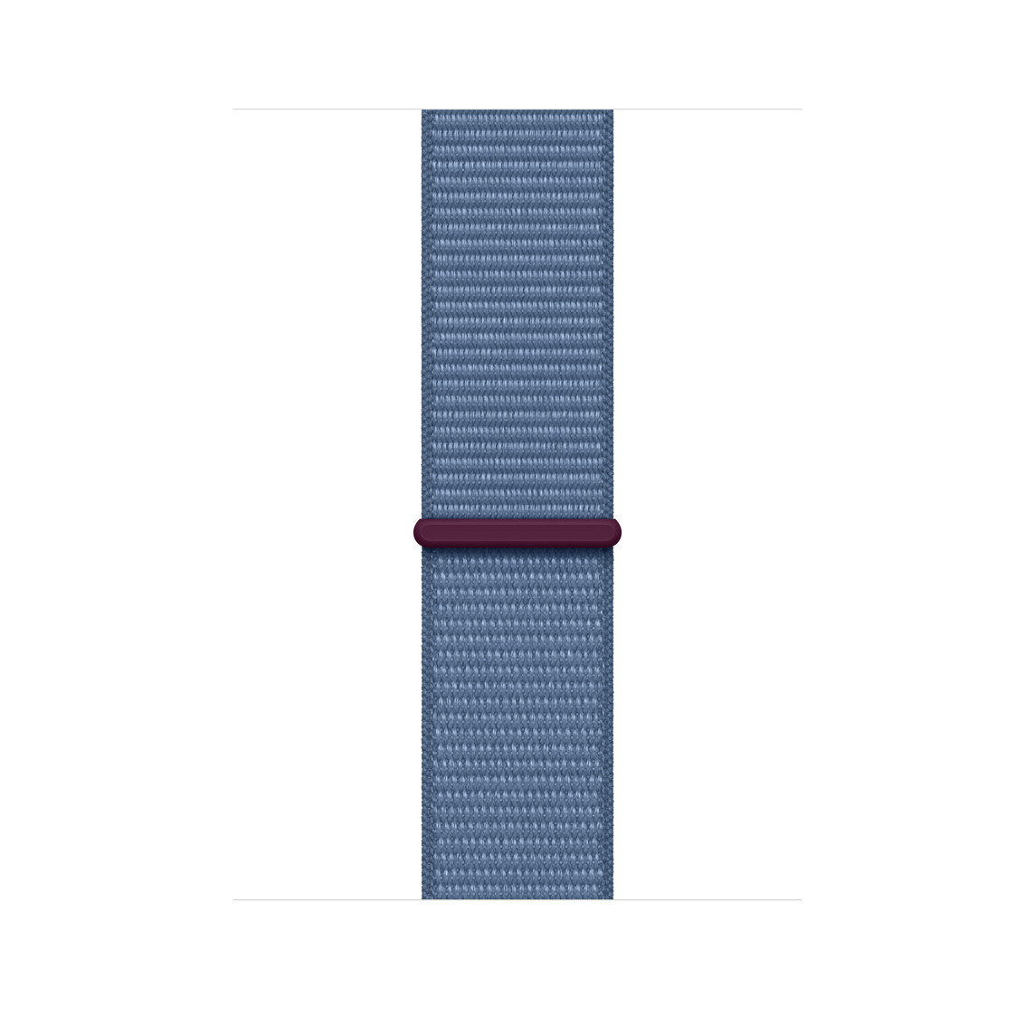 สายแบบ Sport Loop สีฟ้าวินเทอร์ ที่ทำจากไนลอนทอสีฟ้าสว่าง และแถบหนามเตย