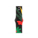 Black Unity Sport Band Unity Bloom, accented with illustrated flowers of different shapes and sizes drawn in a simplistic style and in various colours of red, green and yellow, pin-and-tuck closure.