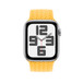 Mặt Trước Của Vòng Bện Solo Màu Nắng, cho thấy mặt Apple Watch và núm xoay digital crown