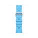 Bleu Céleste 天藍色 (藍色) Single Tour 錶帶，採用織製布料，配以銀色不鏽鋼錶扣。