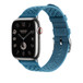 สายแบบ Simple Tour Tricot สี Bleu Jean (ฟ้า) แสดงหน้าปัด Apple Watch และ Digital Crown