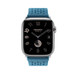 สายแบบ Simple Tour Tricot สี Bleu Jean (ฟ้า) แสดงหน้าปัด Apple Watch