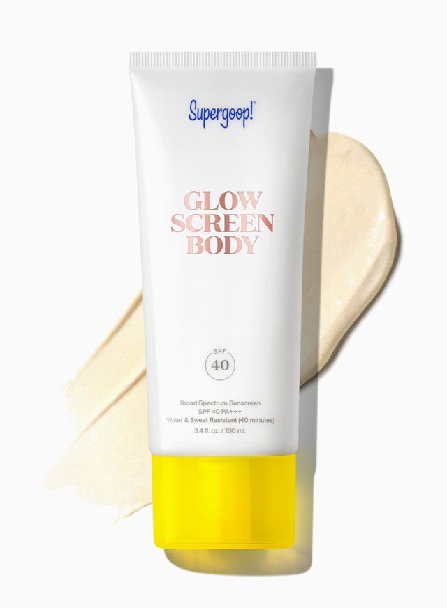 Supergoop! Glowscreen Body SPF 40 3.4 fl. oz. Packshot and goop