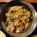 万里食堂 - 2019年1月　野菜炒め定食　900円