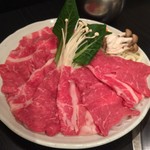 雲母 - 大盛りしゃぶしゃぶランチ1380円