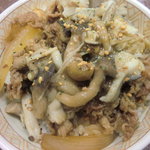 Sukiya Keio Ritonado Higashi Fuchu Ten - きのこペペロンチーノ牛丼