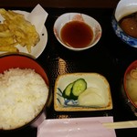 山美 - 鰤大根と野菜のかき揚げ定食