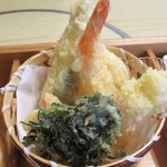 Tsurube Bekkan - 昼の箱膳 1,000円 の 季節の天婦羅。　　　　　2019.02.09