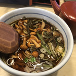 Soba Kura Kofu Bypass Ten - なめこ山菜そば