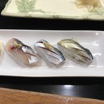 大衆すし食堂 - 追加の、鯵、コハダ✖︎2！