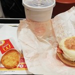 McDonald's Mitaka Ten - メガマフィンセット・ドリンクＬ￥570