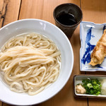 手打ちうどん ぶれーど・う - 冷やし・なすベーコン天