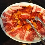 Horumon Yakiniku En Ouji Ten - カルビ定食  800円