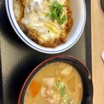 Katsuya Kawagoe Shibui Ten - かつ丼 竹 & 豚汁(大)