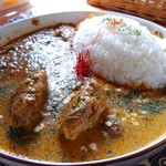 Curry to Coffee no Mise Pirika - チキンカレー＆キーマカレー(豚)の合いがけ。