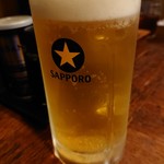 万里食堂 - 2019年3月　生ビール　500円