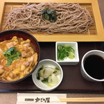 Kagono Ya Moriguchi Taishikibashi Ten - ☆★炙り鶏の親子丼(*´ω`*)ざる蕎麦set★☆