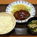 すき家 - デミバーグ定食 480円