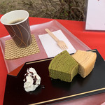 Takami no Sato Tenkuu Chaya - セットメニュー
                        バウムクーヘンとホットコーヒー♡¥650(税込)