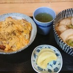 Kunimasa Shokudo - ミニカツ丼 きつねうどんセット