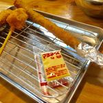 Kushi Katsu Tanaka Kikukawa Ten - 串カツ牛 120円 串カツ豚 120円 アスパラ 200円