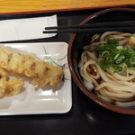 Ten Ten - 冷ぶっかけ（320円）+ちくわ天（50円）+げそ天（100円）※税別