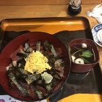 那香野ずし - 鉄火丼とお吸い物600円！