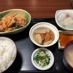 和食屋おはこ十八番 - 鶏から揚げ定食