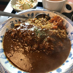 Wafu Teppanyaki Hideya - カレー炒飯＋ルー＝ドライカレー