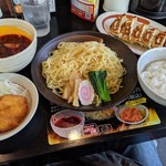 幸楽苑 - 激辛つけめん＋ライスセット