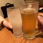 黒豚餃子と串揚酒場 大衆酒場 おきどき - はぃ(^^)おつかれさん