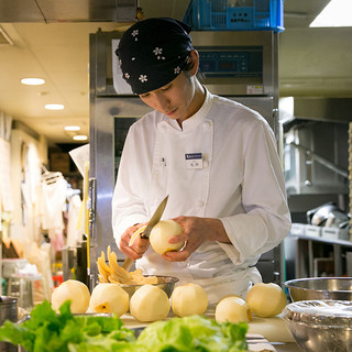 Pursuing how to handle and cook vegetables to bring out their original taste