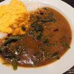 カレーハウスCoCo壱番屋 JR橋本駅北口店 - スクランブルエッグ、ほうれん草、納豆