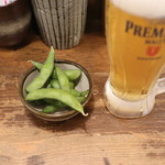 だいき - お通しとビール