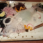 ■ Live squid (with sashimi)