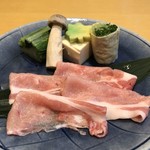 Japanese cuisine Kisuitei Fukuoka Mitsukoshi Ten - 霧島豚のしゃぶしゃぶ