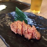 Teppan Tori Mutsu. - 炙りめんたいこ とても良いアテ
                        鳥のお店で頂くのも悪くない