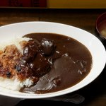 Ｔ＆Ｍ - カレー＆洋食丼 T&M ＠水天宮 カレーライス 450円 ご飯少な目で ＋ ハンバーグ 200円（共に税込）